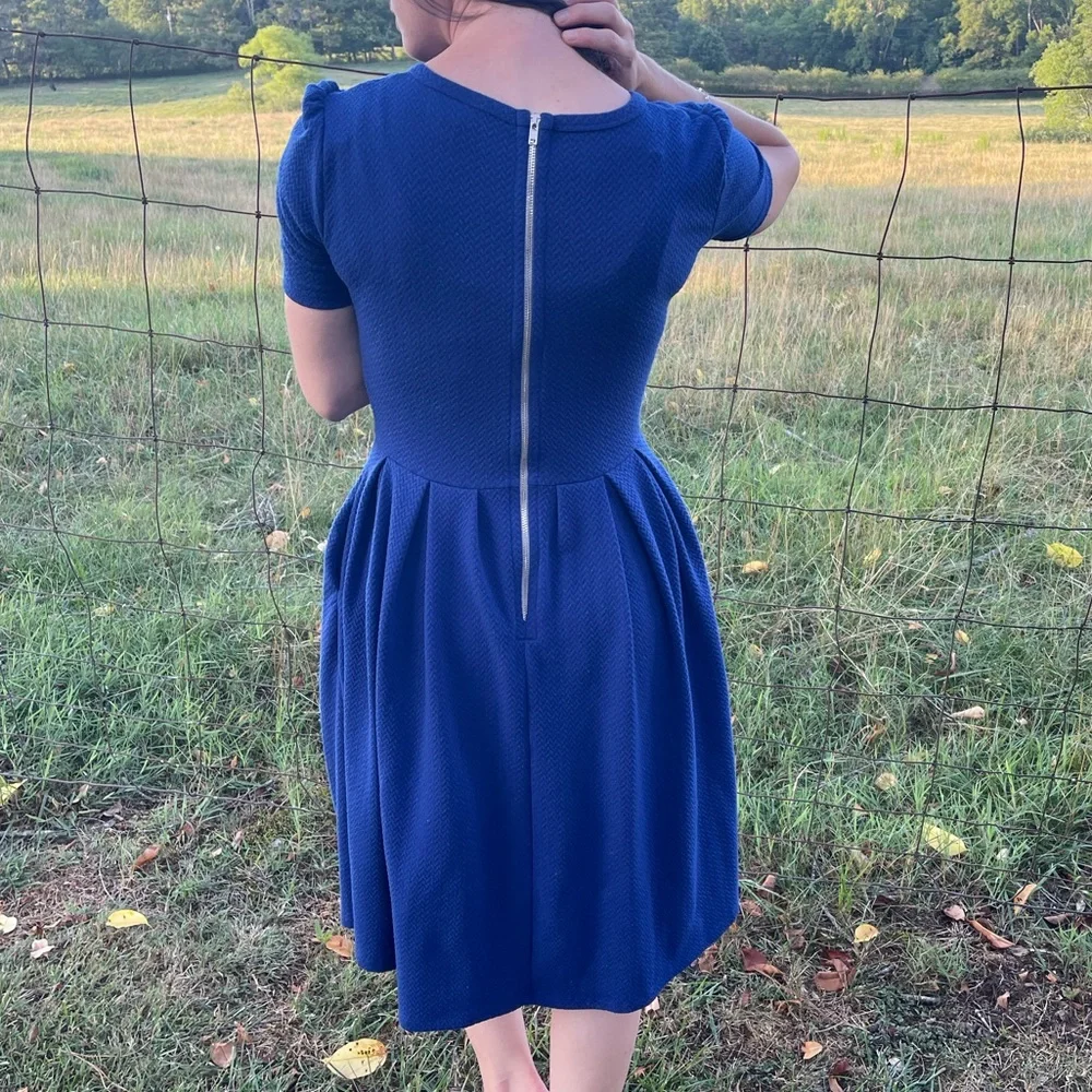 Royal Blue Lularoe Dress -size XS- - Picture 2 of 10